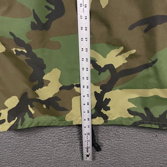 Military Jacket Mens Medium Long Cold Weather Parka w/ Liner BDU Woodland - Picture 7 of 8